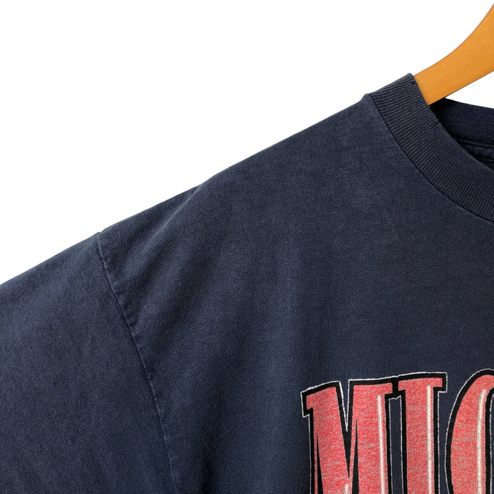 Vintage MICKEY UNLIMTED MICKEY MOUSE Mickey Mouse character print T-shirt, men's size XL unclear navy blue type Vintage Second Hand