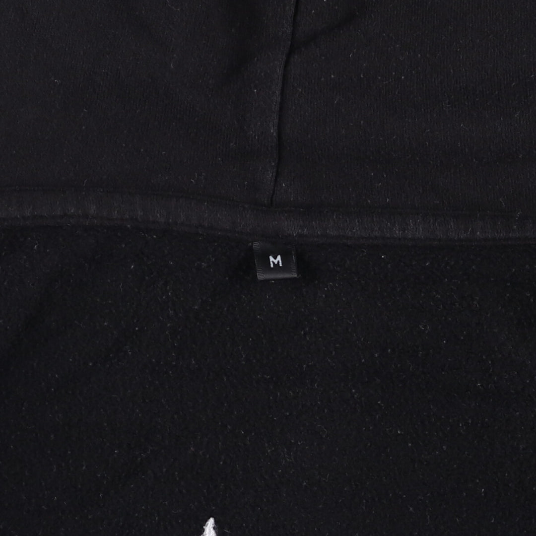 PEPPEX Skull Pattern Full-Zip Hoodie, Men's Size M cotton black type Vintage Second Hand