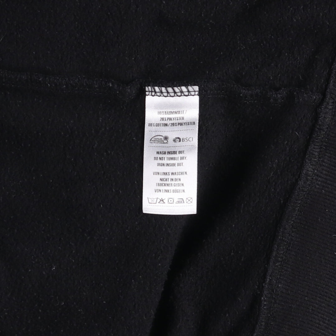 PEPPEX Skull Pattern Full-Zip Hoodie, Men's Size M cotton black type Vintage Second Hand