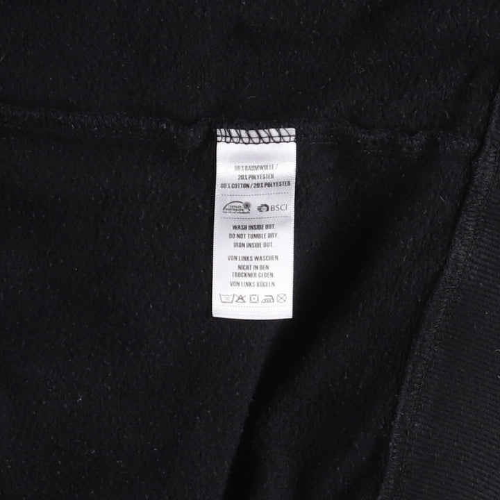 PEPPEX Skull Pattern Full-Zip Hoodie, Men's Size M cotton black type Vintage Second Hand