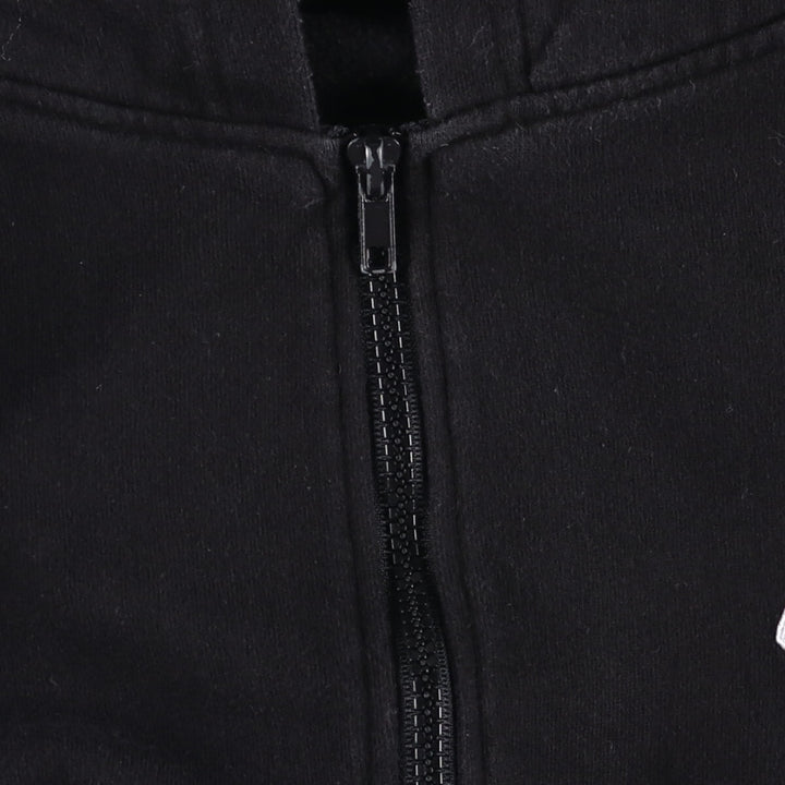 PEPPEX Skull Pattern Full-Zip Hoodie, Men's Size M cotton black type Vintage Second Hand