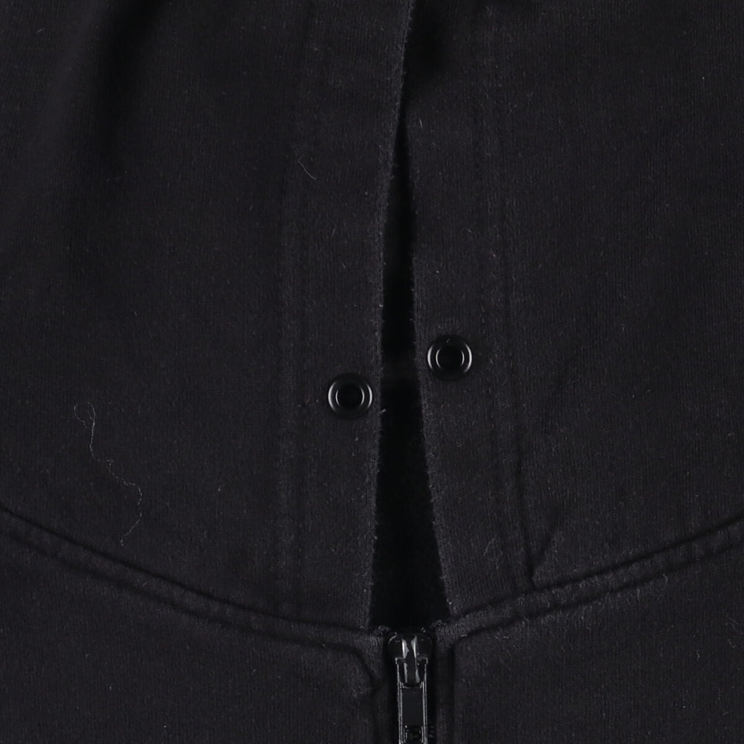 PEPPEX Skull Pattern Full-Zip Hoodie, Men's Size M cotton black type Vintage Second Hand