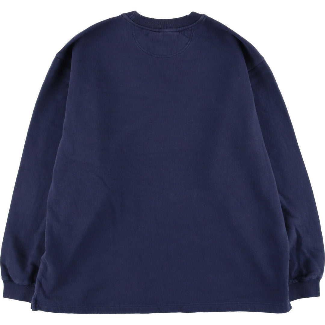 90'S Nike One Point Logo Sweatshirt, Men's L Size, Vintage cotton navy blue type Vintage Second Hand
