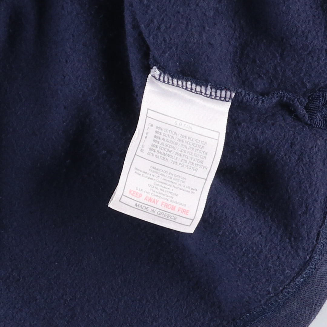 90'S Nike One Point Logo Sweatshirt, Men's L Size, Vintage cotton navy blue type Vintage Second Hand