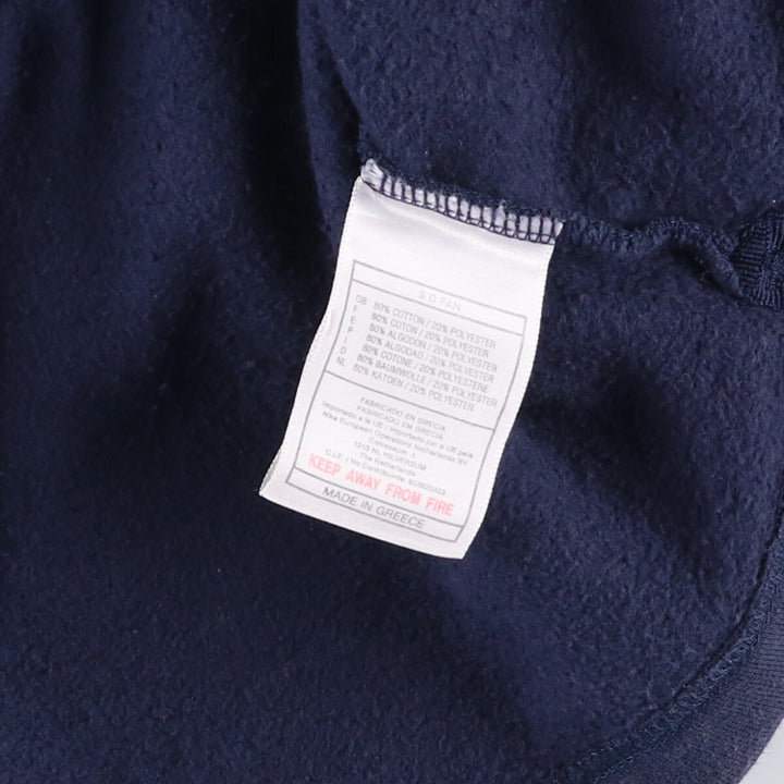 90'S Nike One Point Logo Sweatshirt, Men's L Size, Vintage cotton navy blue type Vintage Second Hand