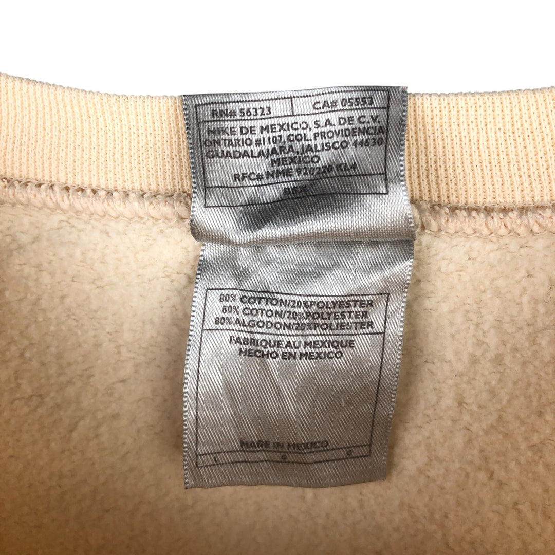 00'S Nike One Point Logo Sweatshirt Trainer Men's L size cotton coral Vintage Second Hand
