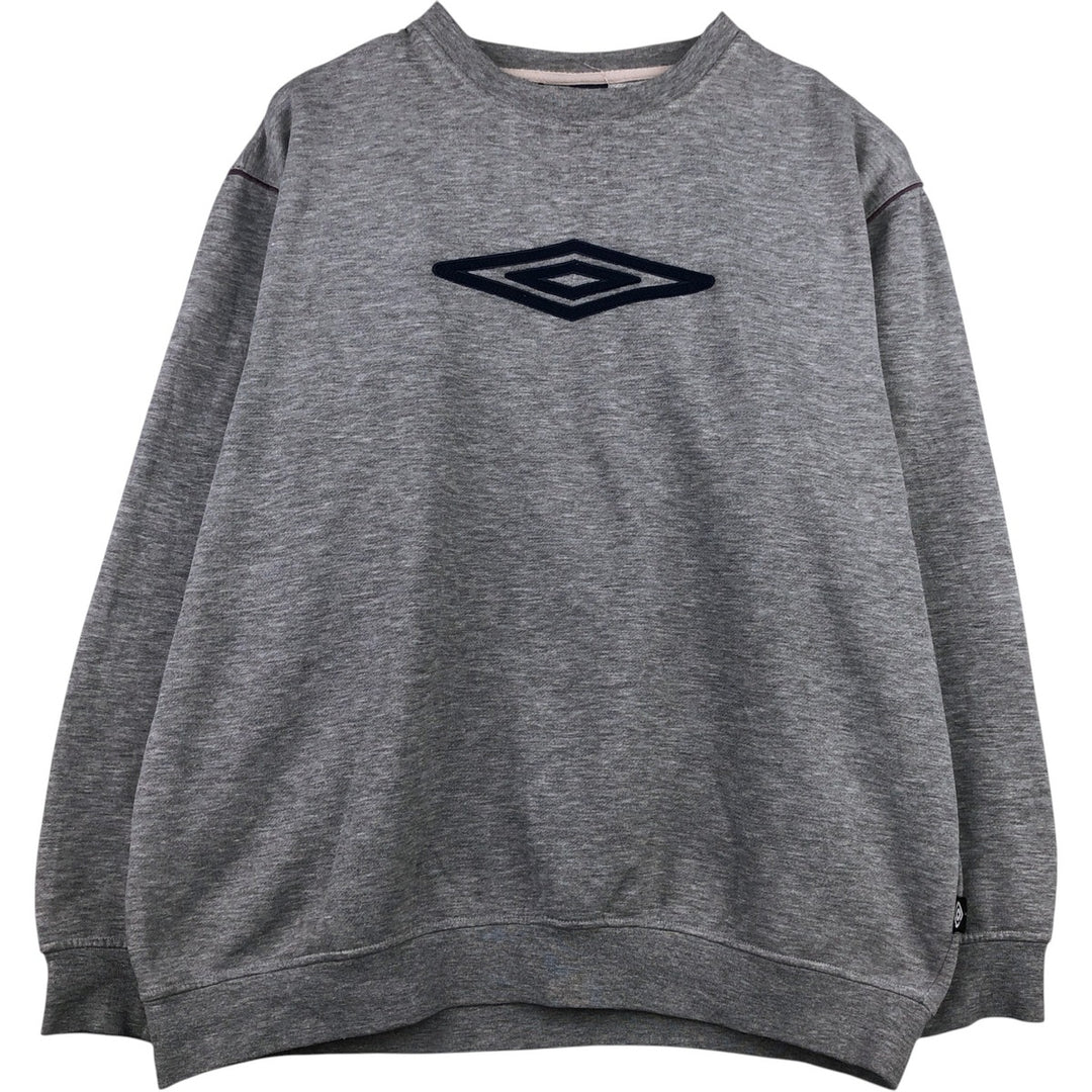 Umbro logo sweatshirt, men's size XL unclear gray type Vintage Second Hand