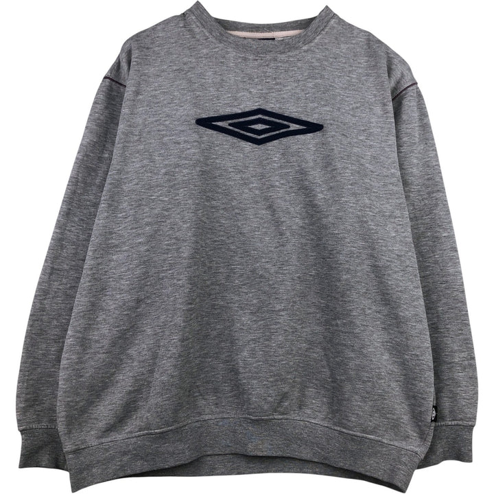 Umbro logo sweatshirt, men's size XL unclear gray type Vintage Second Hand