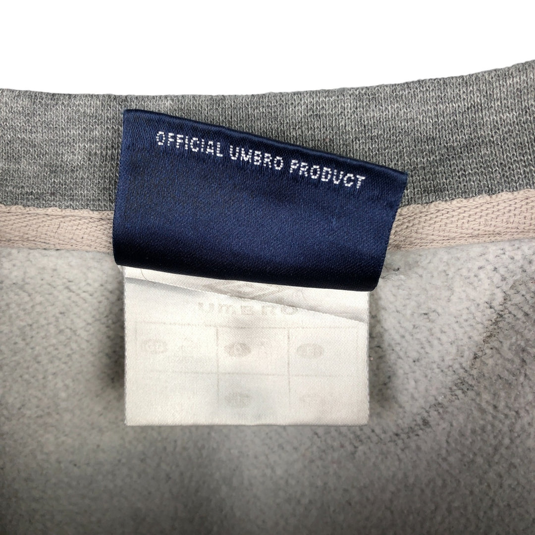 Umbro logo sweatshirt, men's size XL unclear gray type Vintage Second Hand