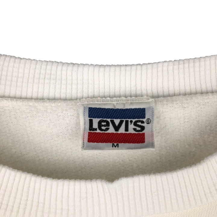 1980'S Levi's printed sweatshirt, size M, men's acrylic white type Vintage Second Hand
