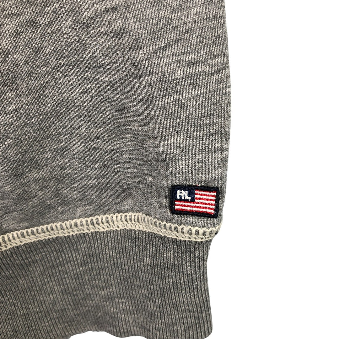 Ralph Lauren Polo Jeans Company logo sweatshirt, men's size L cotton gray type Vintage Second Hand