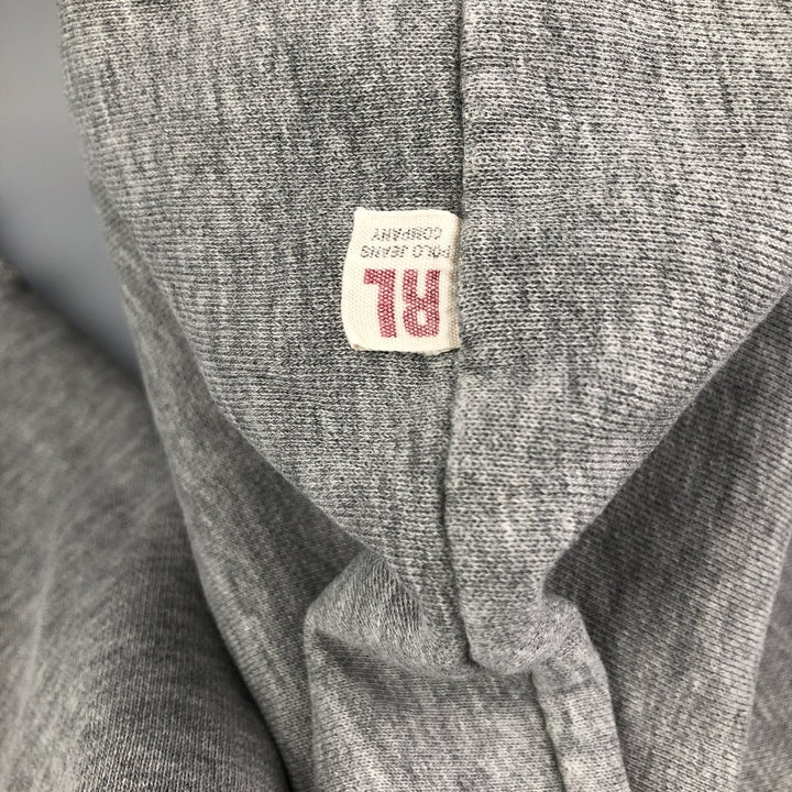 Ralph Lauren Polo Jeans Company logo sweatshirt, men's size L cotton gray type Vintage Second Hand
