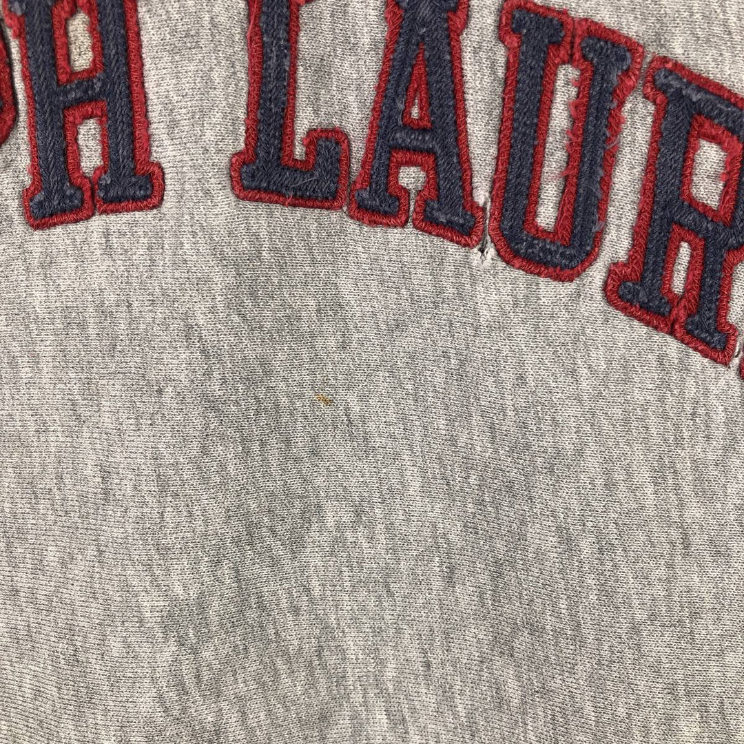 Ralph Lauren Polo Jeans Company logo sweatshirt, men's size L cotton gray type Vintage Second Hand