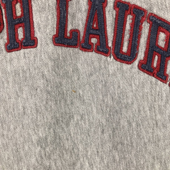 Ralph Lauren Polo Jeans Company logo sweatshirt, men's size L cotton gray type Vintage Second Hand