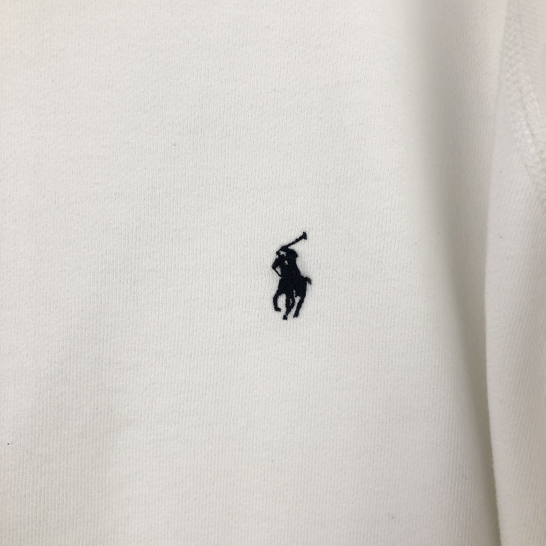 Ralph Lauren POLO by Ralph Lauren One Point Logo Sweatshirt Trainer Men's L size cotton white type Vintage Second Hand