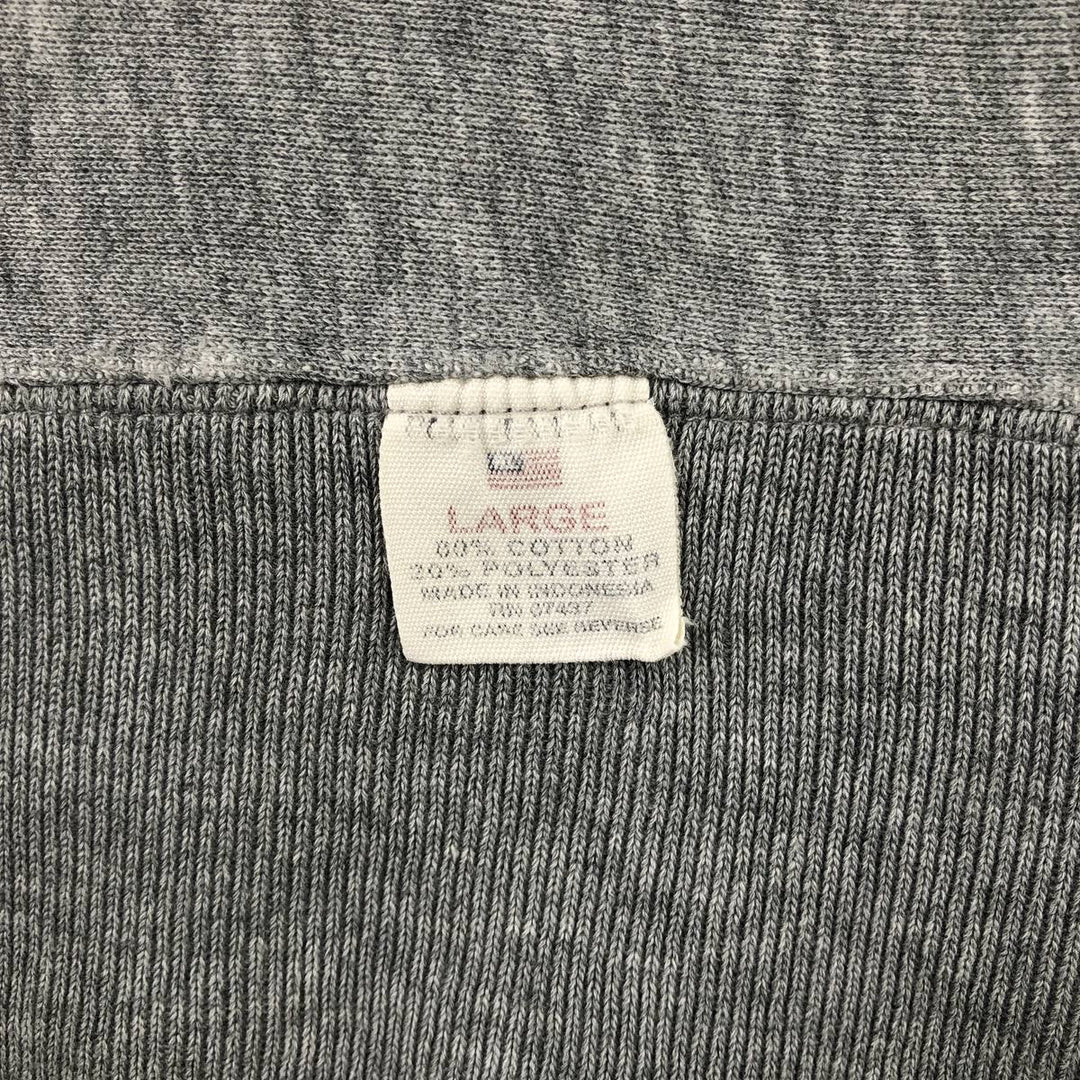 2000'S Ralph Lauren POLO JEANS COMPANY logo sweatshirt, men's size L cotton gray type Vintage Second Hand