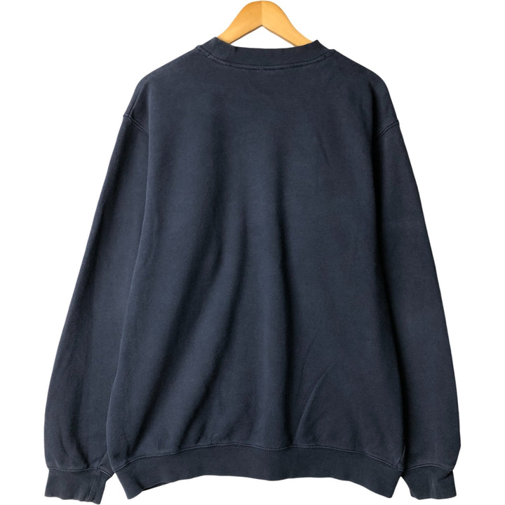 Adidas sweatshirt, men's size XL cotton navy blue type Vintage Second Hand