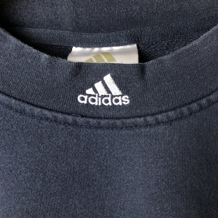 Adidas sweatshirt, men's size XL cotton navy blue type Vintage Second Hand