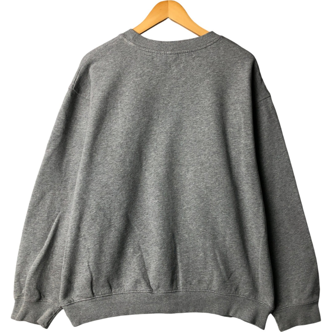 Reebok One-Point Logo Sweatshirt, Men's XXL cotton gray type Vintage Second Hand