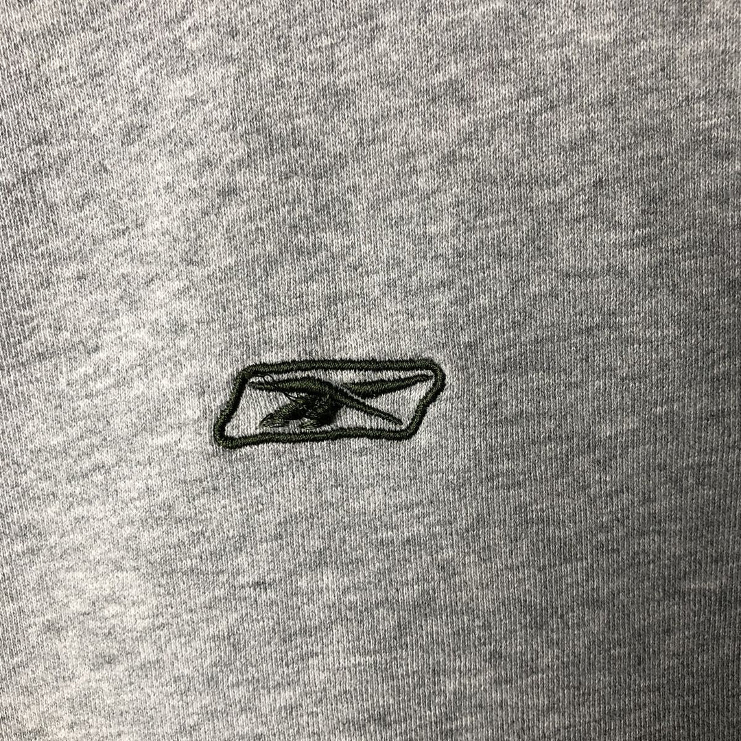 Reebok One-Point Logo Sweatshirt, Men's XXL cotton gray type Vintage Second Hand