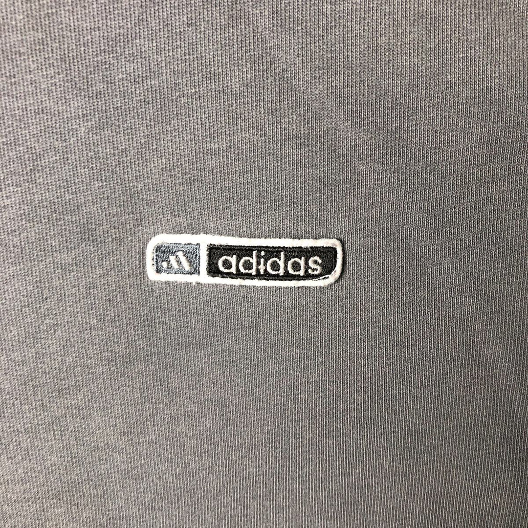2000'S Adidas sweatshirt, men's size M cotton Charcoal Vintage Second Hand