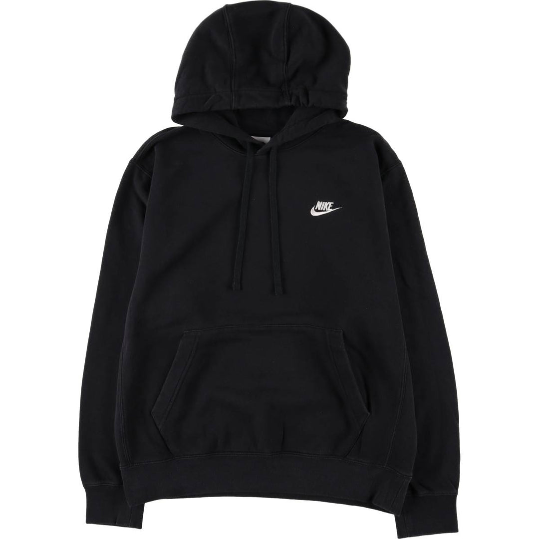 Nike Sweat Pullover Hoodie, Men's Size M cotton black type Vintage Second Hand