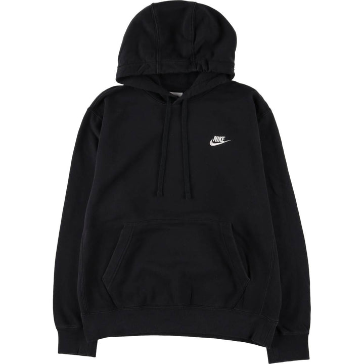 Nike Sweat Pullover Hoodie, Men's Size M cotton black type Vintage Second Hand