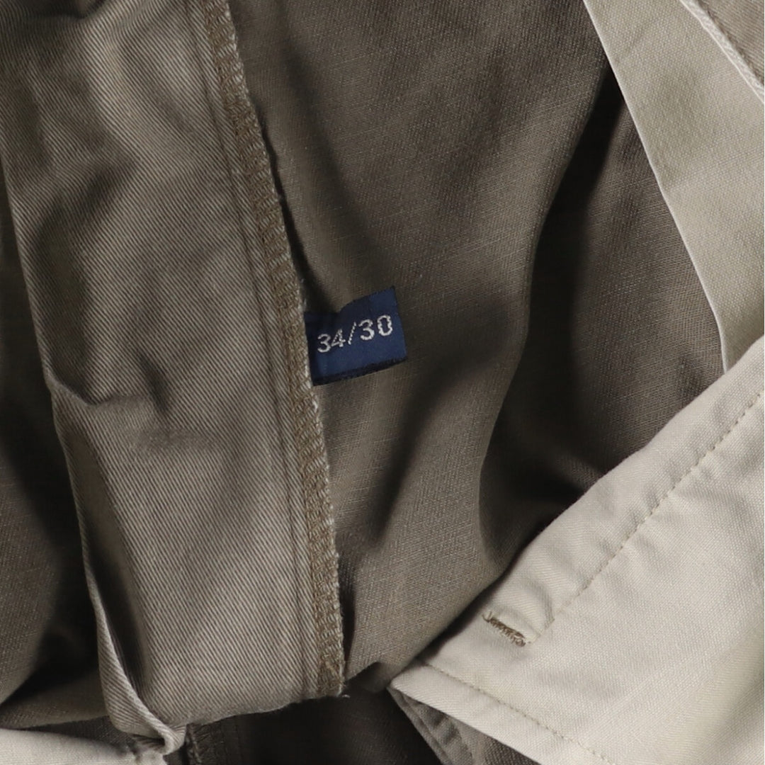 Ralph Lauren POLO RALPH LAUREN ANDREW PANT Two-pleat chino pants Men's size W35 cotton gray type Vintage Second Hand