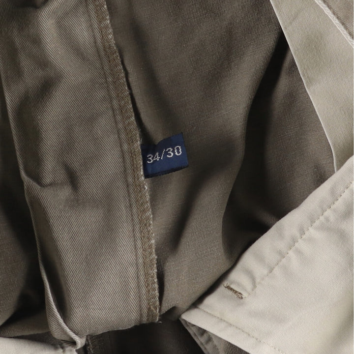 Ralph Lauren POLO RALPH LAUREN ANDREW PANT Two-pleat chino pants Men's size W35 cotton gray type Vintage Second Hand