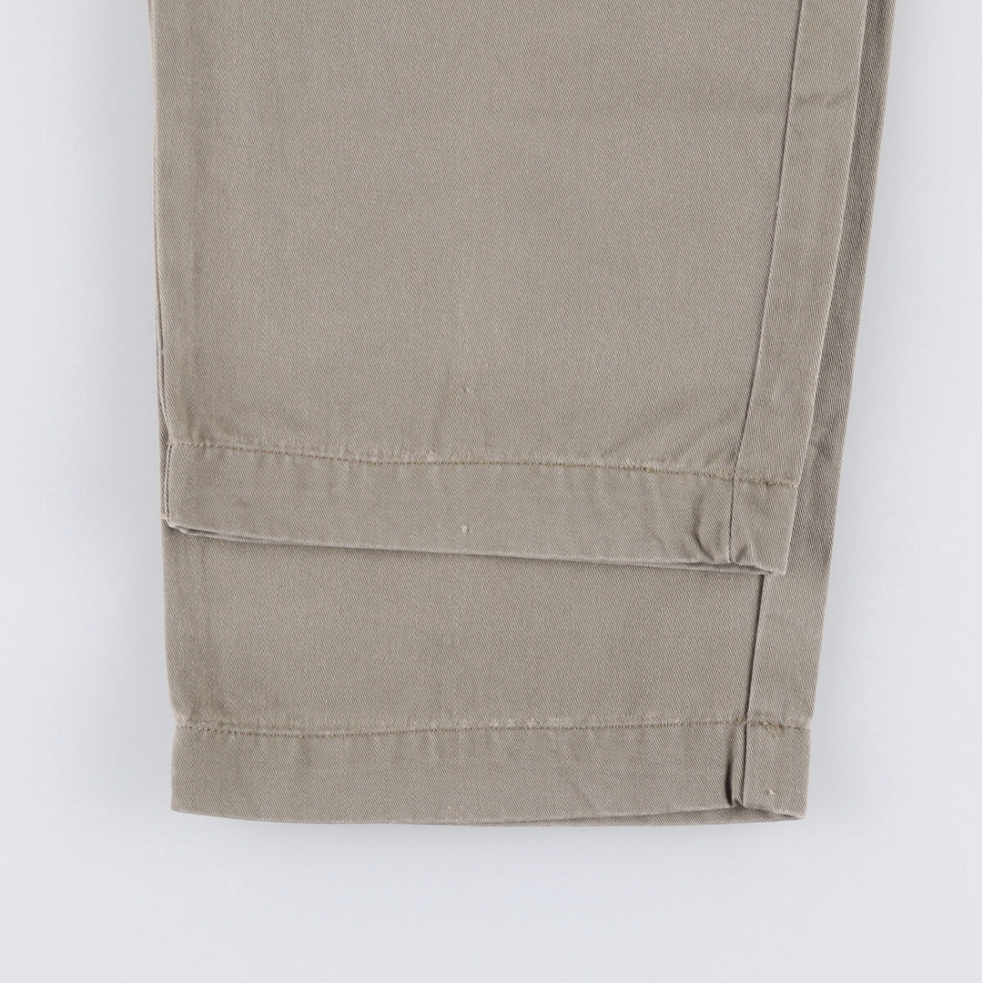 Ralph Lauren POLO RALPH LAUREN ANDREW PANT Two-pleat chino pants Men's size W35 cotton gray type Vintage Second Hand