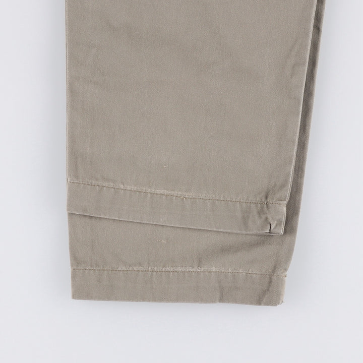 Ralph Lauren POLO RALPH LAUREN ANDREW PANT Two-pleat chino pants Men's size W35 cotton gray type Vintage Second Hand