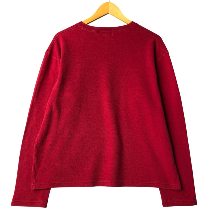 Ralph Lauren POLO by Ralph Lauren long-sleeved T-shirt, men's size L cotton red type Vintage Second Hand
