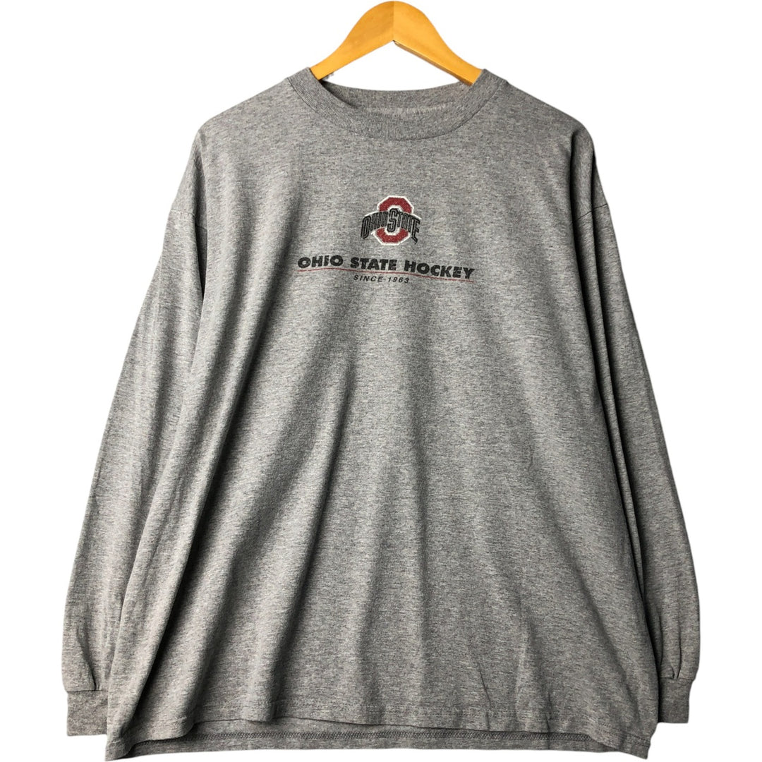 90'S Delta DELTA Long Sleeve T-Shirt, Men's XL cotton gray type Vintage Second Hand