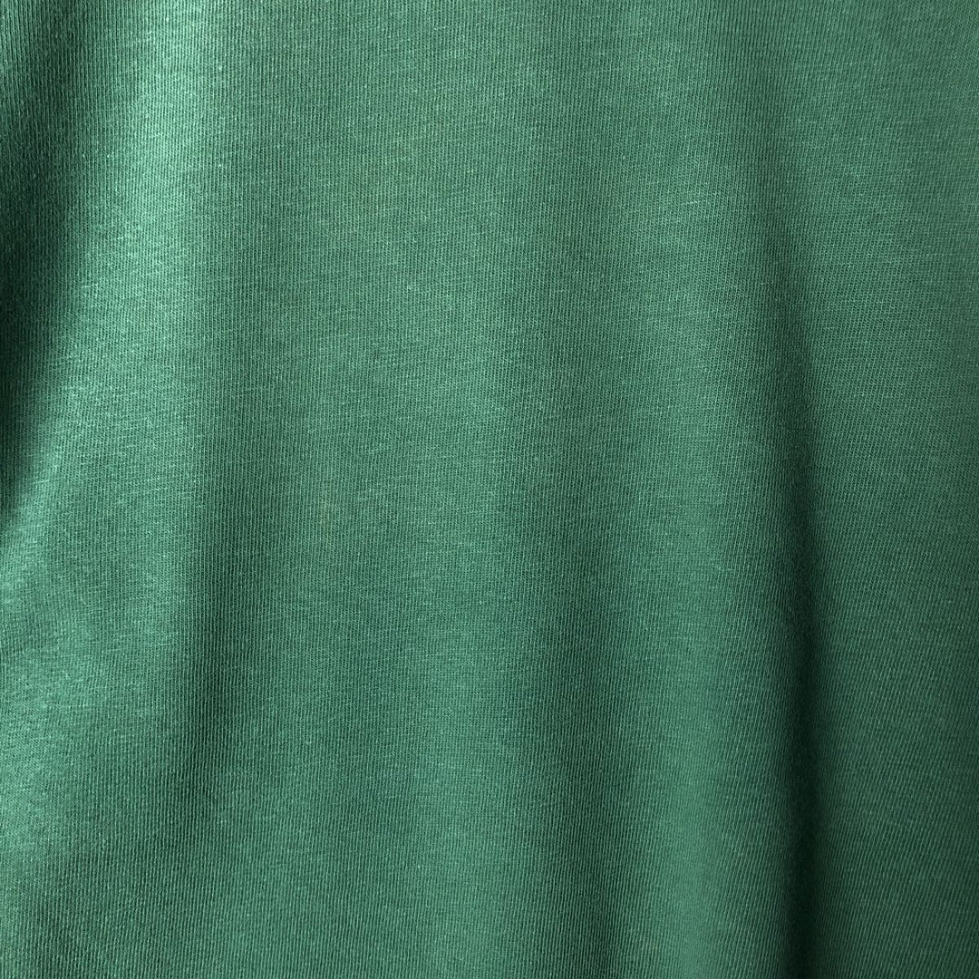 Vintage 90'S Hanes BEEFY-T Blue Tag Long Sleeve T-Shirt, Made in USA, Men's Size Medium cotton green type Vintage Second Hand