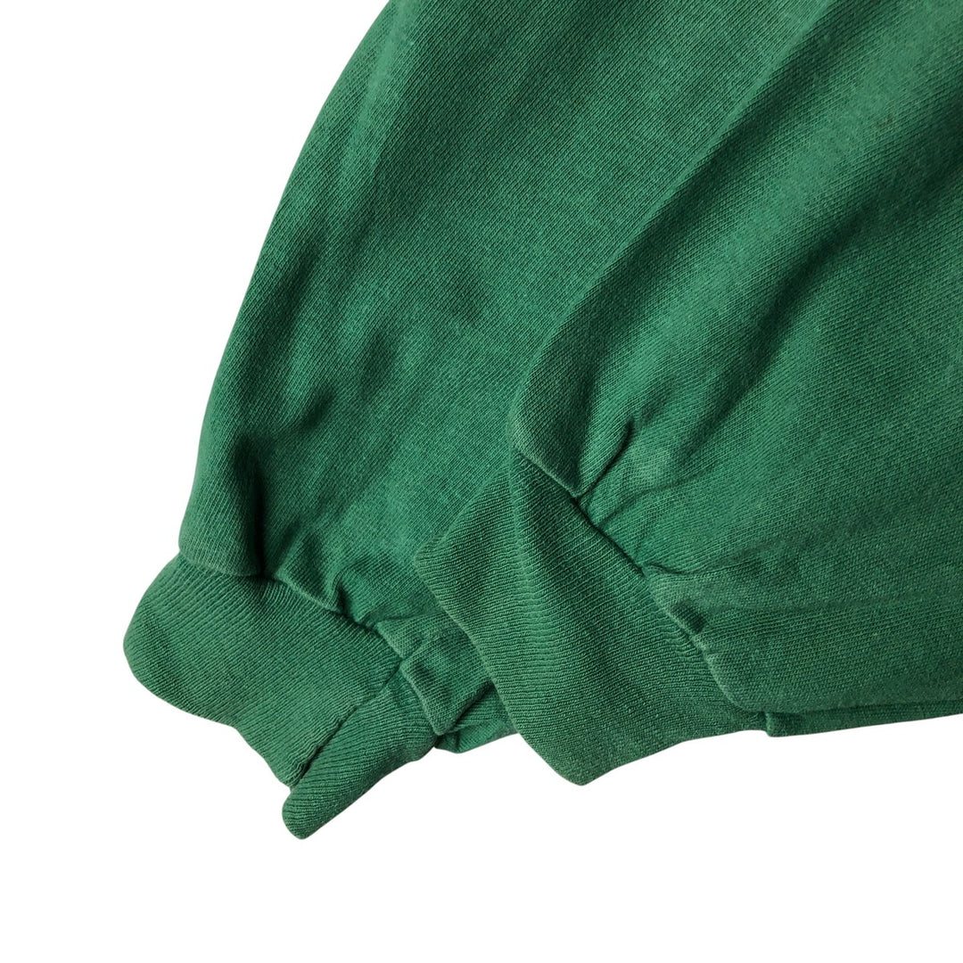Vintage 90'S Hanes BEEFY-T Blue Tag Long Sleeve T-Shirt, Made in USA, Men's Size Medium cotton green type Vintage Second Hand