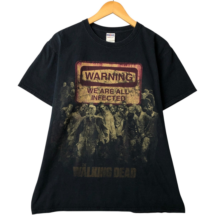 Jerzees THE WALKING DEAD Movie T-Shirt, Men's Size L cotton black type Vintage Second Hand