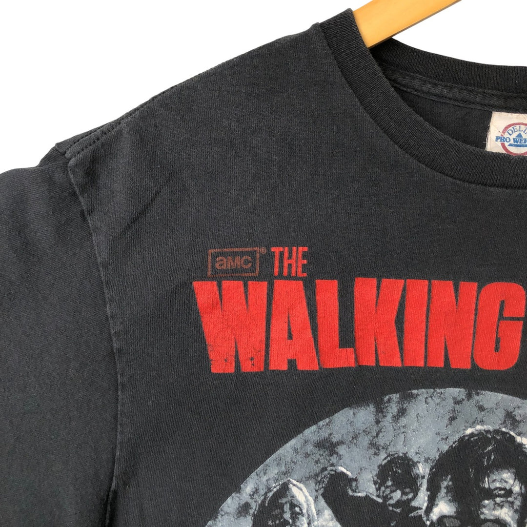 Delta DELTA THE WALKING DEAD Movie T-shirt for men, size L cotton black type Vintage Second Hand
