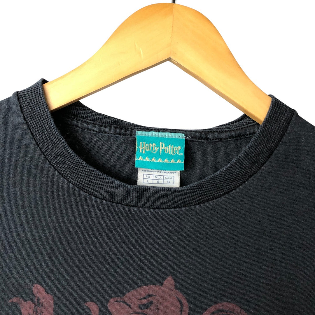 Harry Potter Movie T-shirt for men (size L) cotton black type Vintage Second Hand