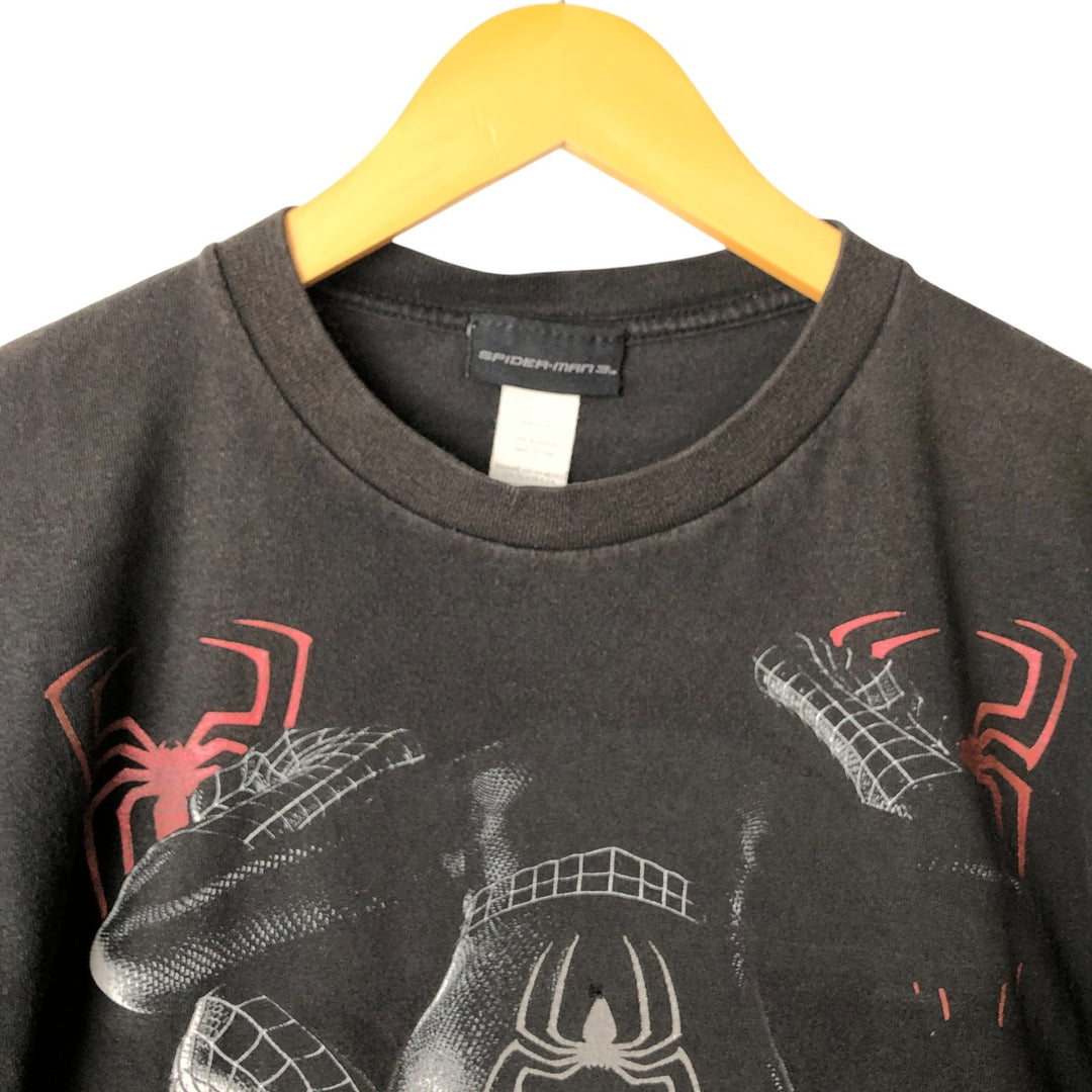 SPIDER MAN 3 Spider-Man 3 Movie T-shirt Men's XL cotton black type Vintage Second Hand