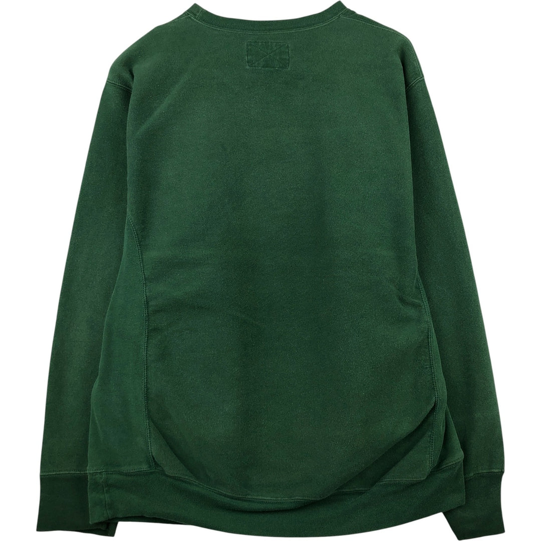 Steve & Barry's Michigan State University College Sweatshirt, Men's Size L cotton Green type dark green Vintage Second Hand