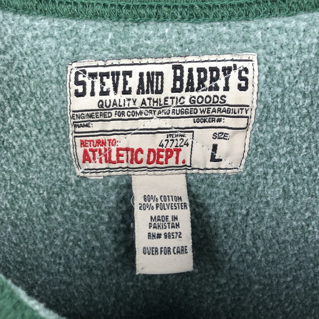 Steve & Barry's Michigan State University College Sweatshirt, Men's Size L cotton Green type dark green Vintage Second Hand