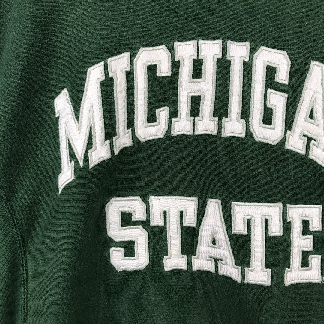 Steve & Barry's Michigan State University College Sweatshirt, Men's Size L cotton Green type dark green Vintage Second Hand