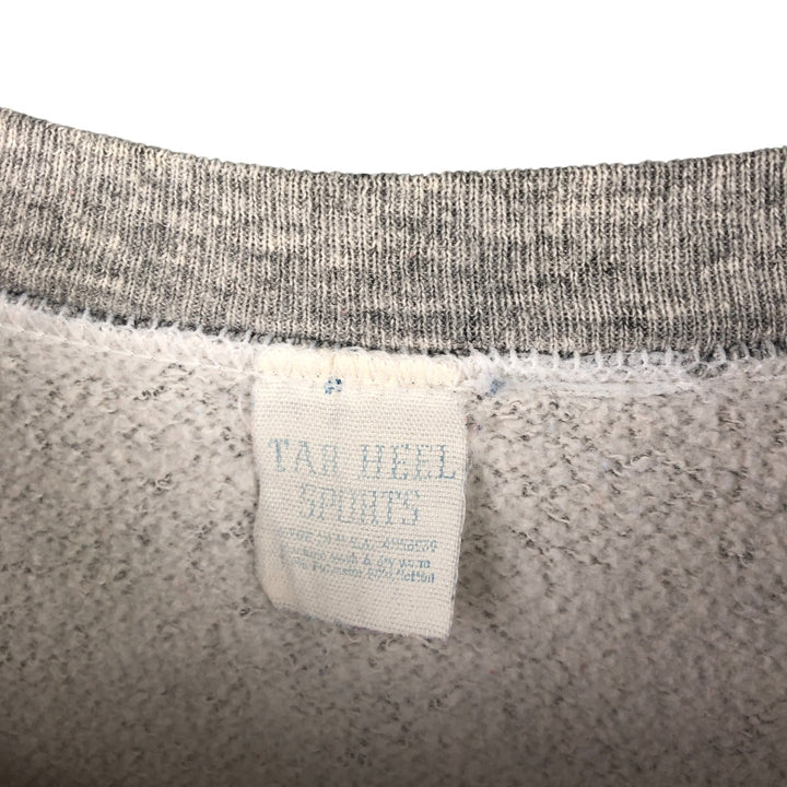 Vintage TAH HELL SPORTS triple print college sweatshirt, size M, men's unclear gray type Vintage Second Hand