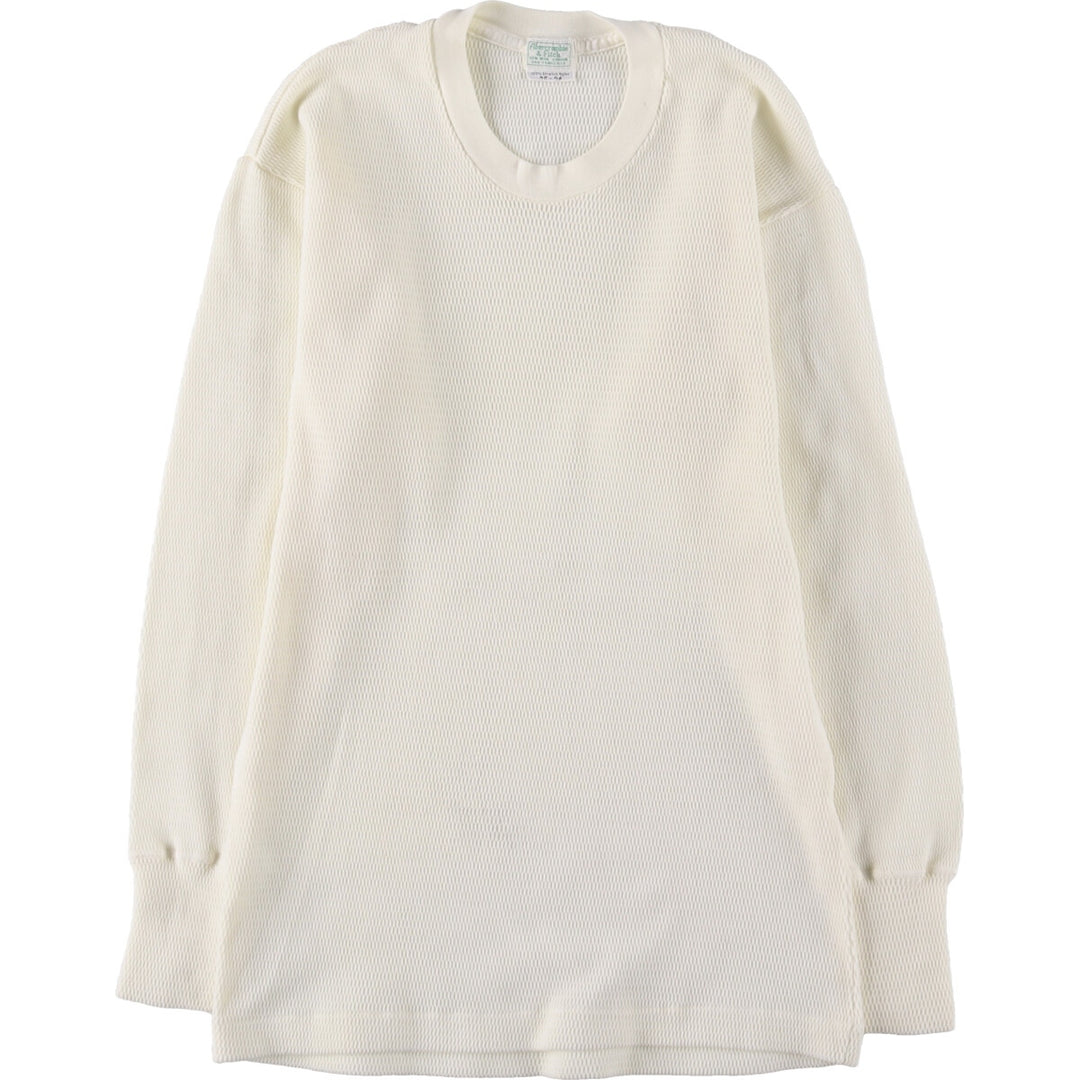 Abercrombie & Fitch Vintage Thermal T-Shirt, Waffle, Size 42, Men's Medium Nylon white type Vintage Second Hand