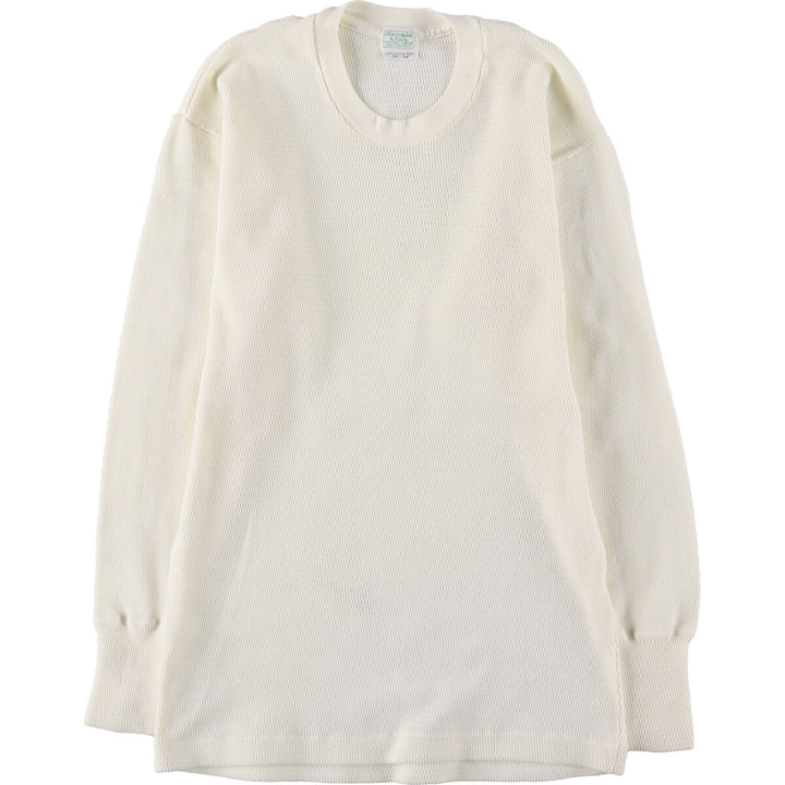 Abercrombie & Fitch Vintage Thermal T-Shirt, Waffle, Size 42, Men's Medium Nylon white type Vintage Second Hand
