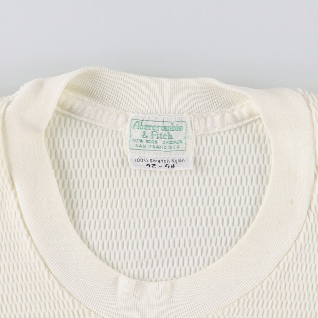 Abercrombie & Fitch Vintage Thermal T-Shirt, Waffle, Size 42, Men's Medium Nylon white type Vintage Second Hand