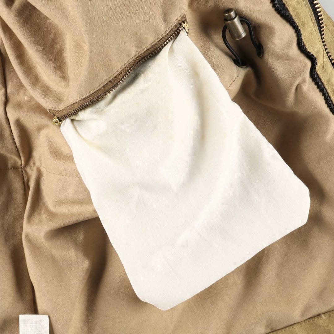 Vintage 90'S Filson Stars and Stripes Oiled Hunting Jacket, Made in USA, Men's Size XL cotton beige type brown Vintage Second Hand