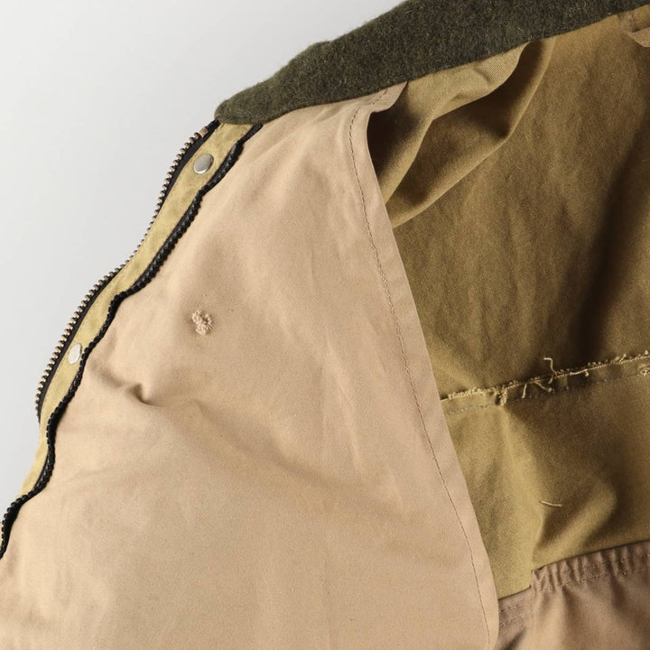 Vintage 90'S Filson Stars and Stripes Oiled Hunting Jacket, Made in USA, Men's Size XL cotton beige type brown Vintage Second Hand