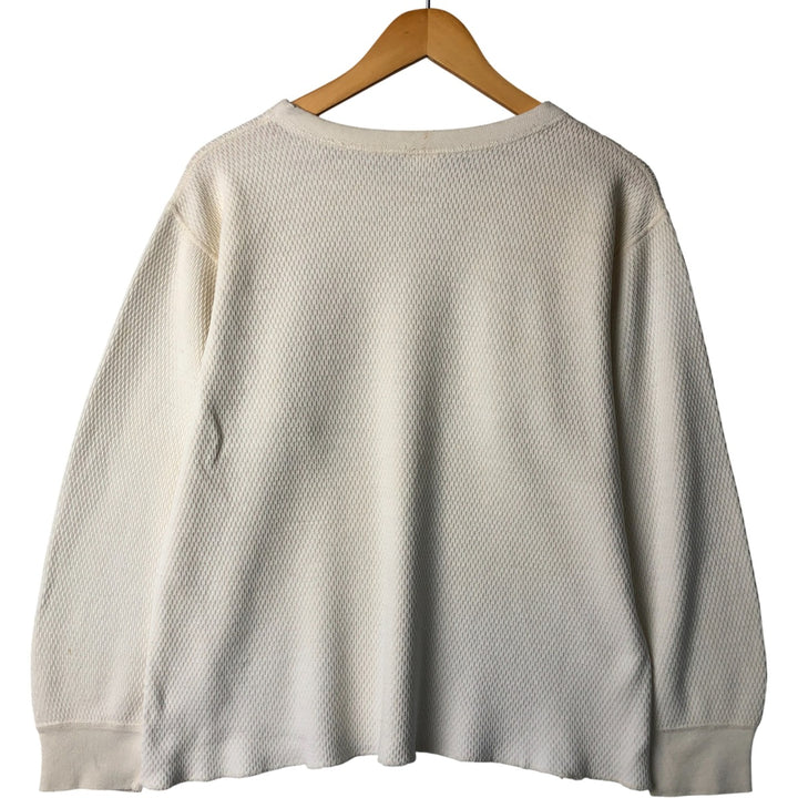 ARCTEX Thermal Long T-Shirt, Made in USA, Men's Size L cotton unbleached Vintage Second Hand