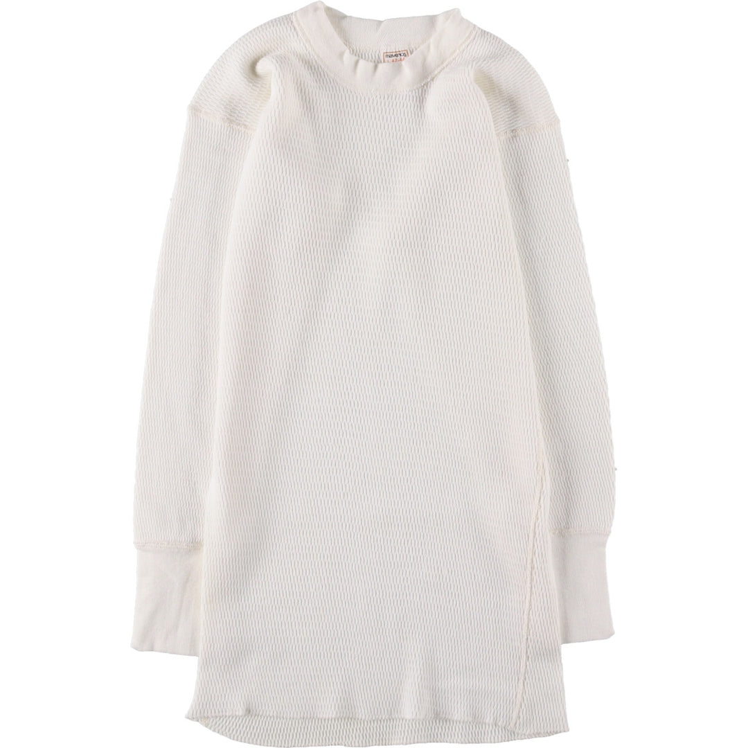 Vintage 1980'S Maverick Thermallon T-shirt, Honeycomb, Made in USA, Men's Size L cotton pale white type Vintage Second Hand